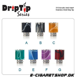 Drip Tip - Acrylic - 510 Acrylic and Insert Stainl