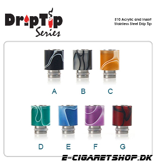Drip Tip - Acrylic - 510 Acrylic and Insert Stainl
