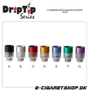 Drip Tip - Acrylic - 510 Aluminum and Transparent