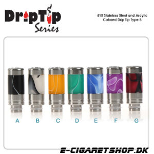 Drip Tip - Acrylic - 510 Stainless Steel and Acryl