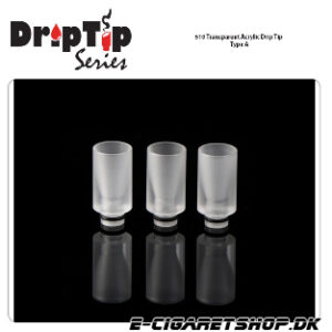 Drip Tip - Acrylic - 510 Transparent Acrylic Drip