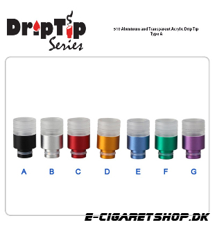 Drip Tip - Aluminium - 510 Aluminum And Transparen