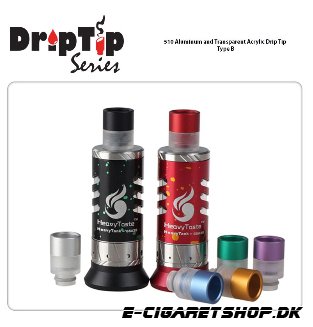 Drip Tip - Aluminium - 510 Aluminum And Transparen