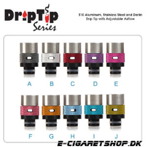 Drip Tip - Aluminium - 510 Aluminum, Stainless Ste