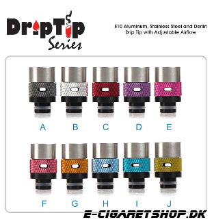 Drip Tip - Aluminium - 510 Aluminum, Stainless Ste