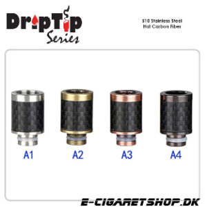 Drip Tip - Carbon Fiber - 510 Stainless Steel Hat