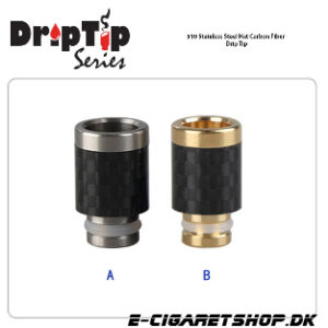 Drip Tip - Carbon Fiber - 510 Stainless Steel Hat