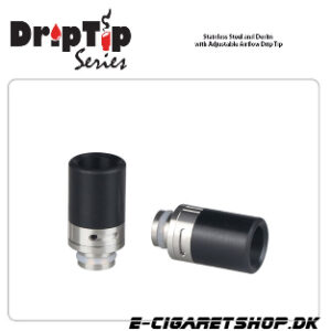Drip Tip - Derlin - Stainless Steel and Derlin wit
