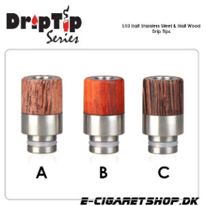 Drip Tip - Stainless Steel - 510 Half Stainless St