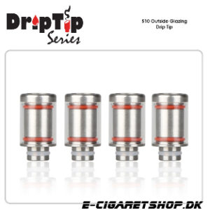 Drip Tip - Stainless Steel - 510 Outside Glazing D